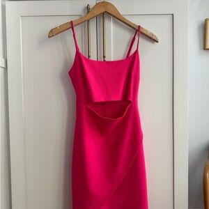 Elegant Pink Sleeveless Dress